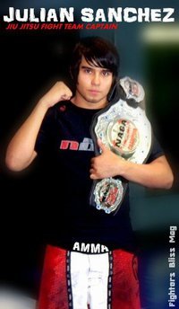 Julian Sanchez Arlington MMA's Naga 135 and 140lbs expert division Champion